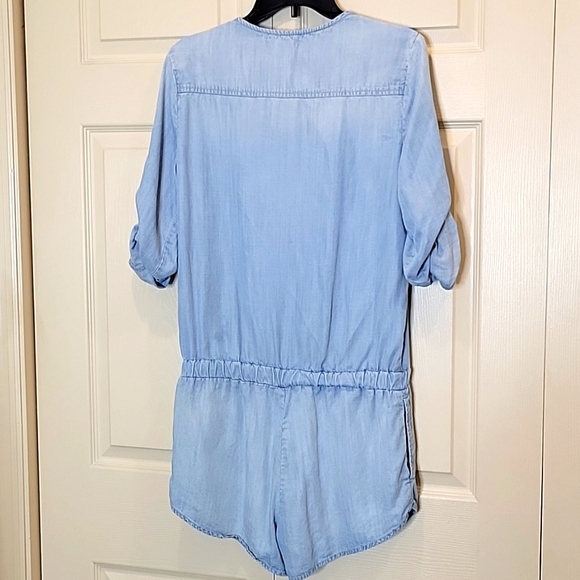 CLOTH & STONE Blue Chambray Romper from Anthropologie Size Small - Picture 8 of 8